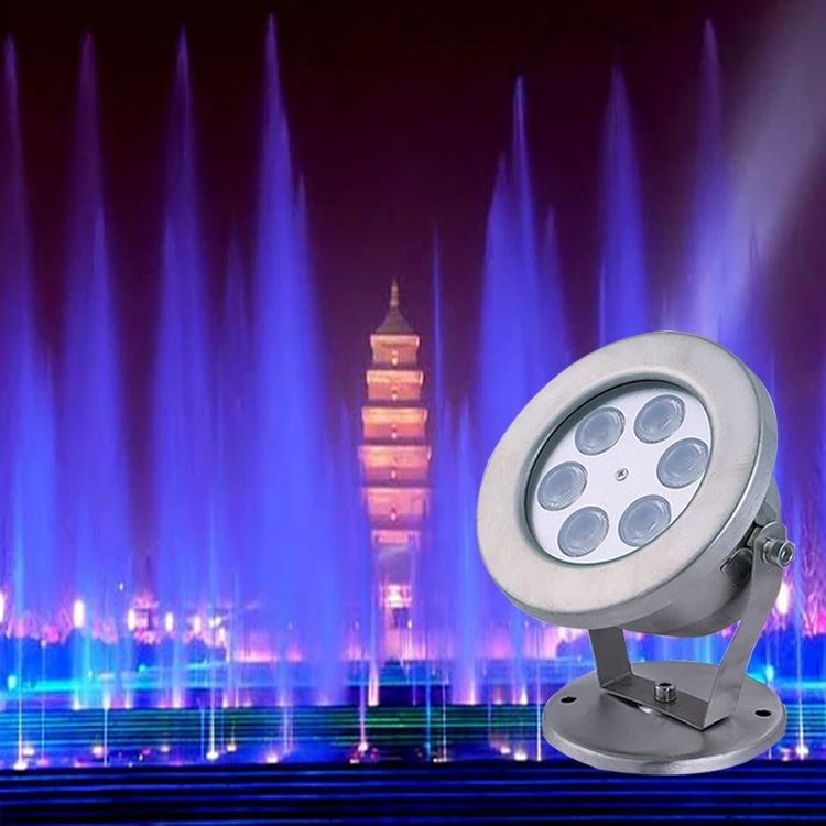 led pool lighting under water