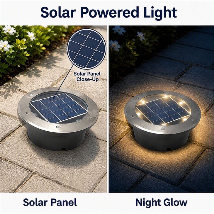 Wedi'i Bweru gan Solar-Golau Daear|Golau Tirwedd LED Di-wifr|LiFePO4